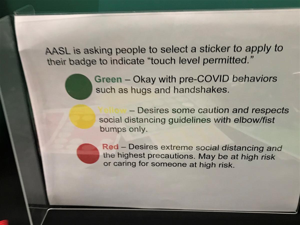 Stickers at AASL 2021 Conference